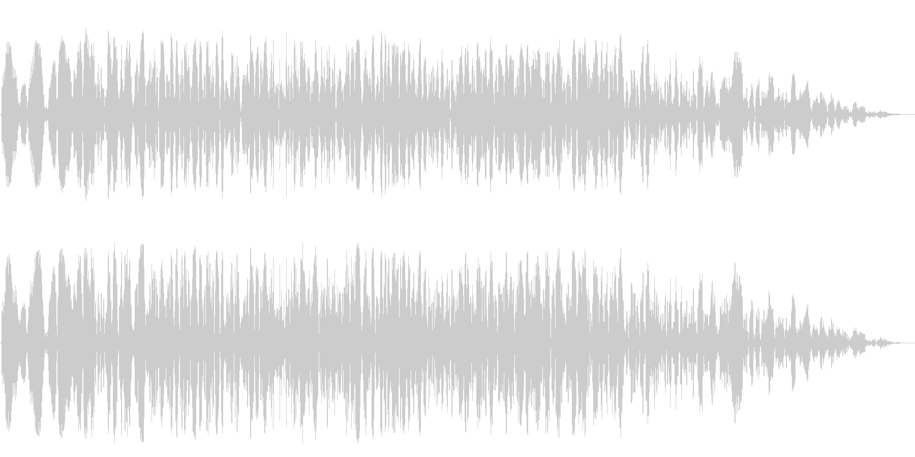 ゴゴゴッ(爆弾系の音)の未再生の波形