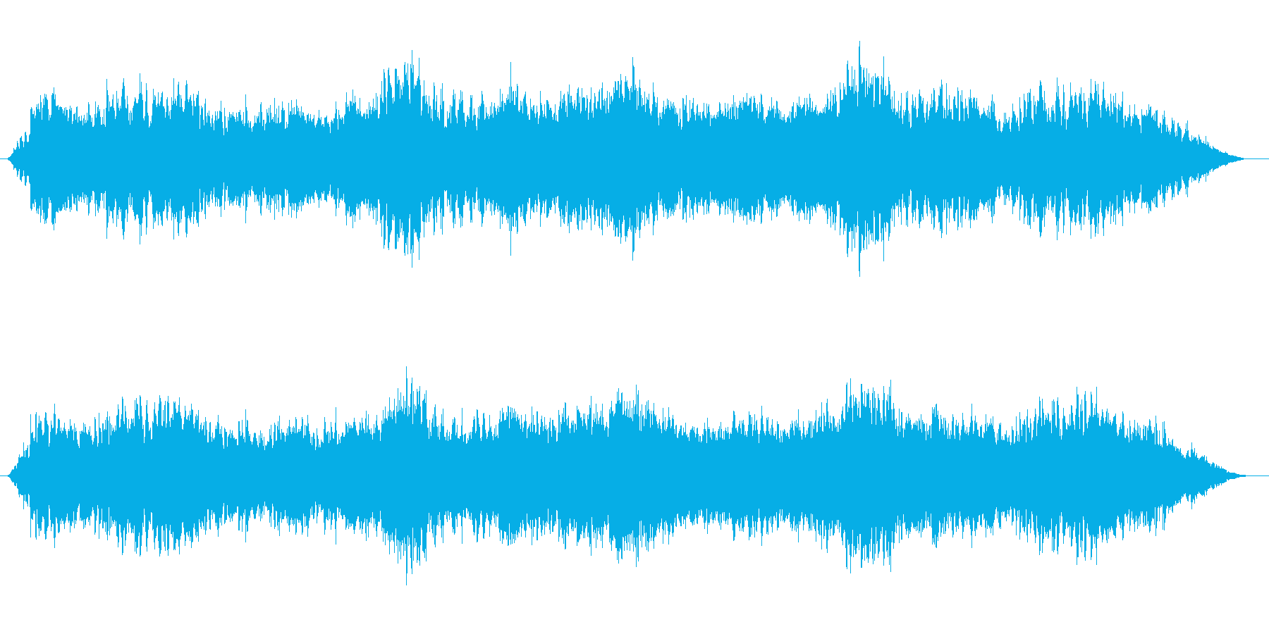 漂うイメージのループ曲の再生済みの波形