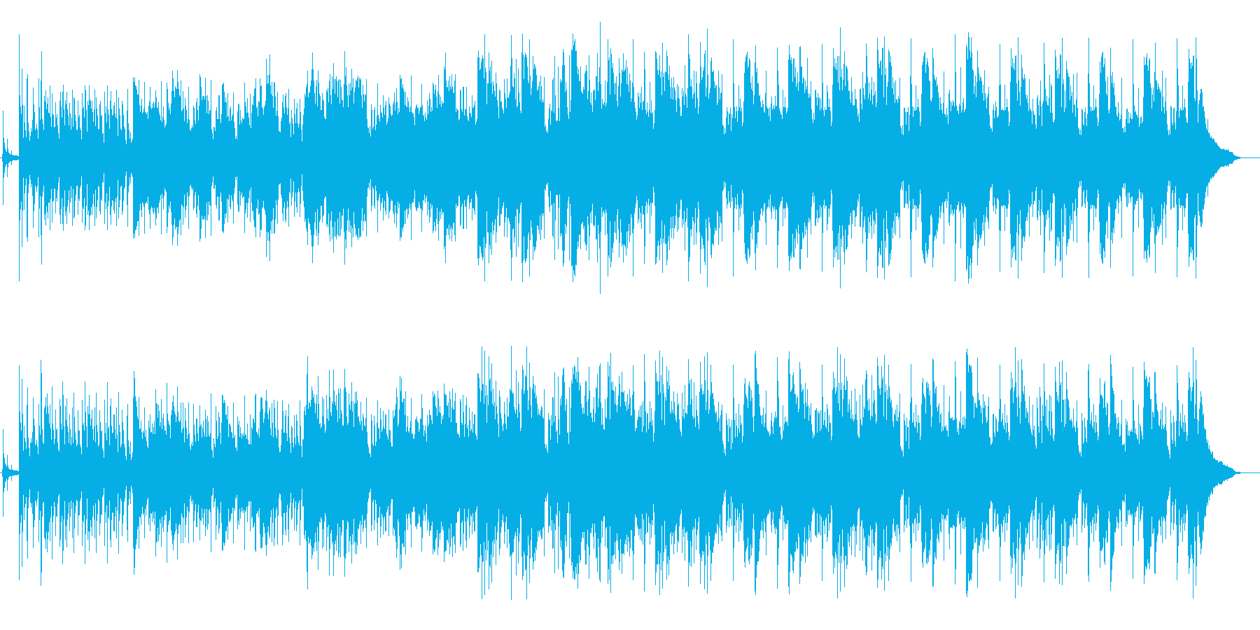 サックスの旋律が入ったセッション形式の曲の再生済みの波形