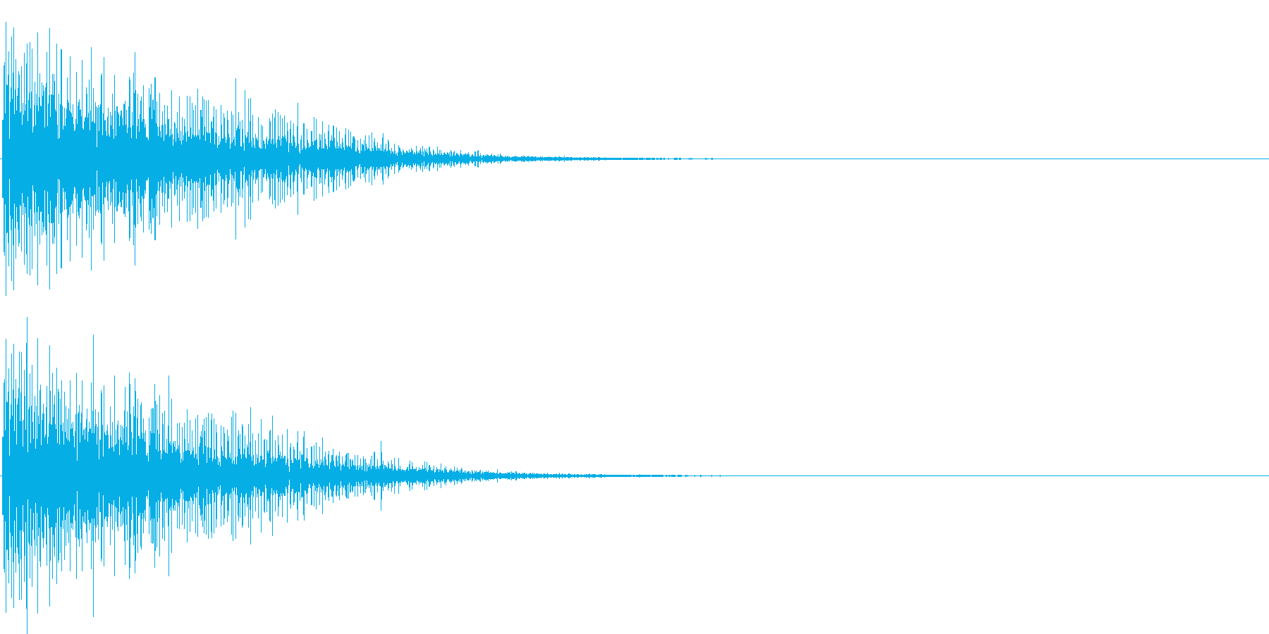 バン。発砲音C(低め)の再生済みの波形