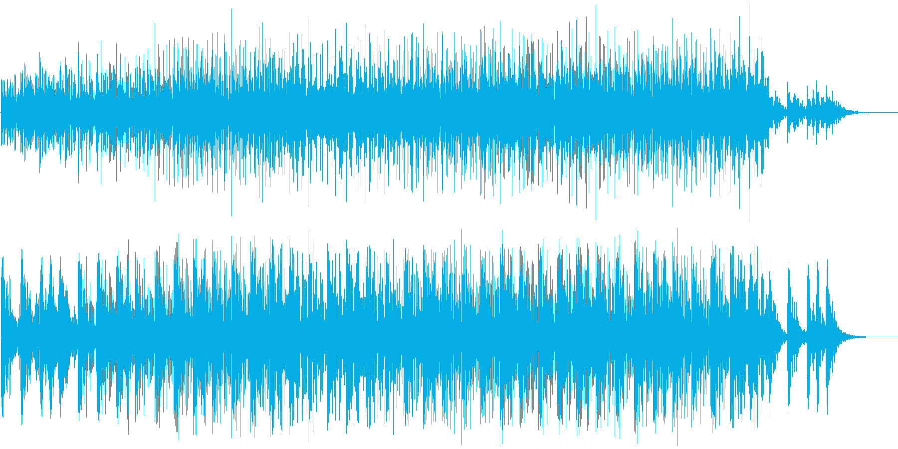 サイエンス系BGMの再生済みの波形
