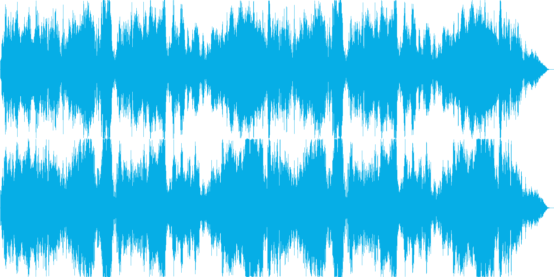 城や貴族の邸宅をイメージした曲の再生済みの波形