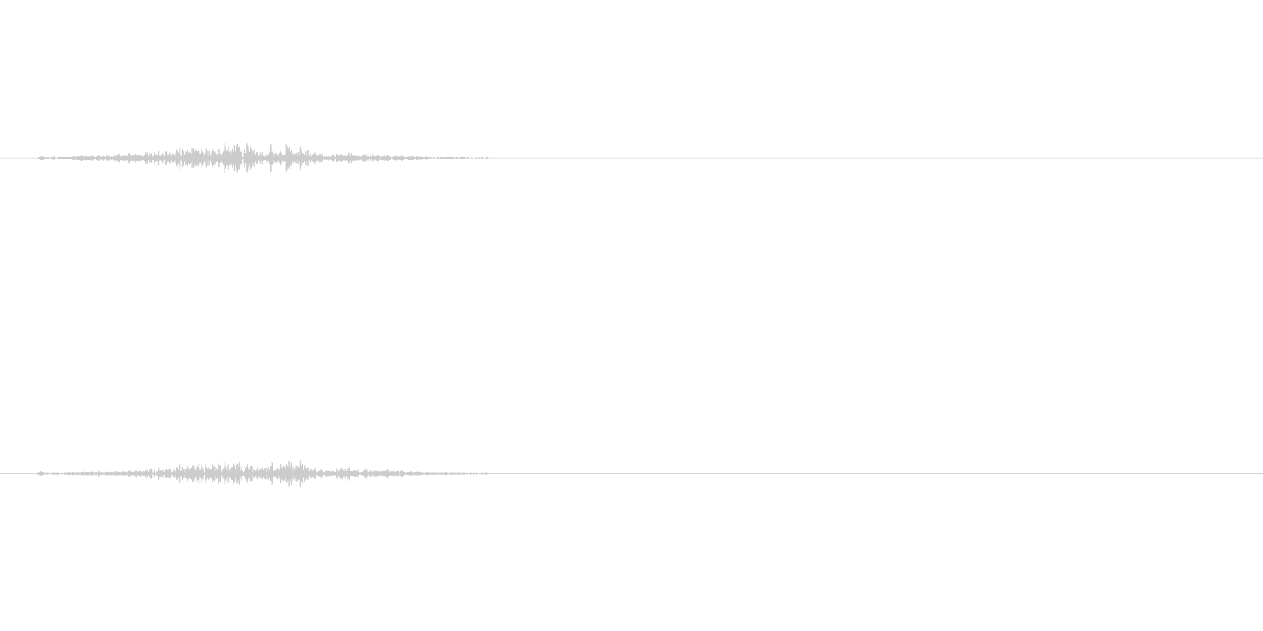 刀を振る音ですの未再生の波形