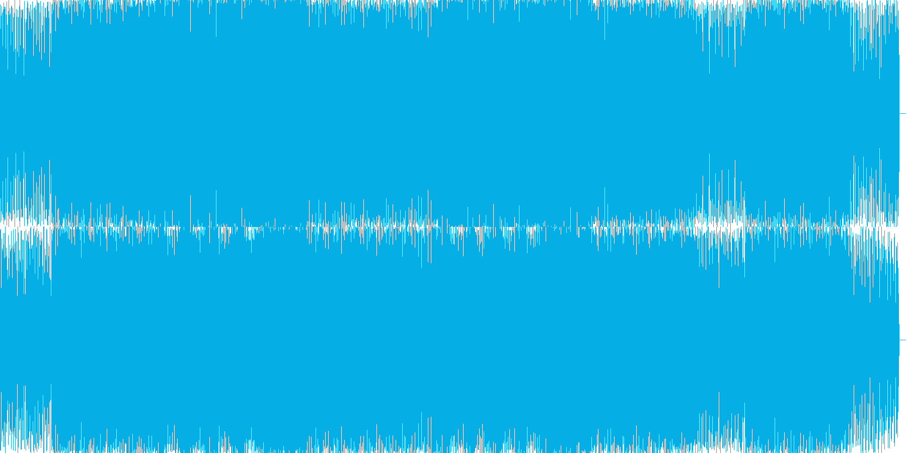 テクノハウス風のBGMを作りました。の再生済みの波形