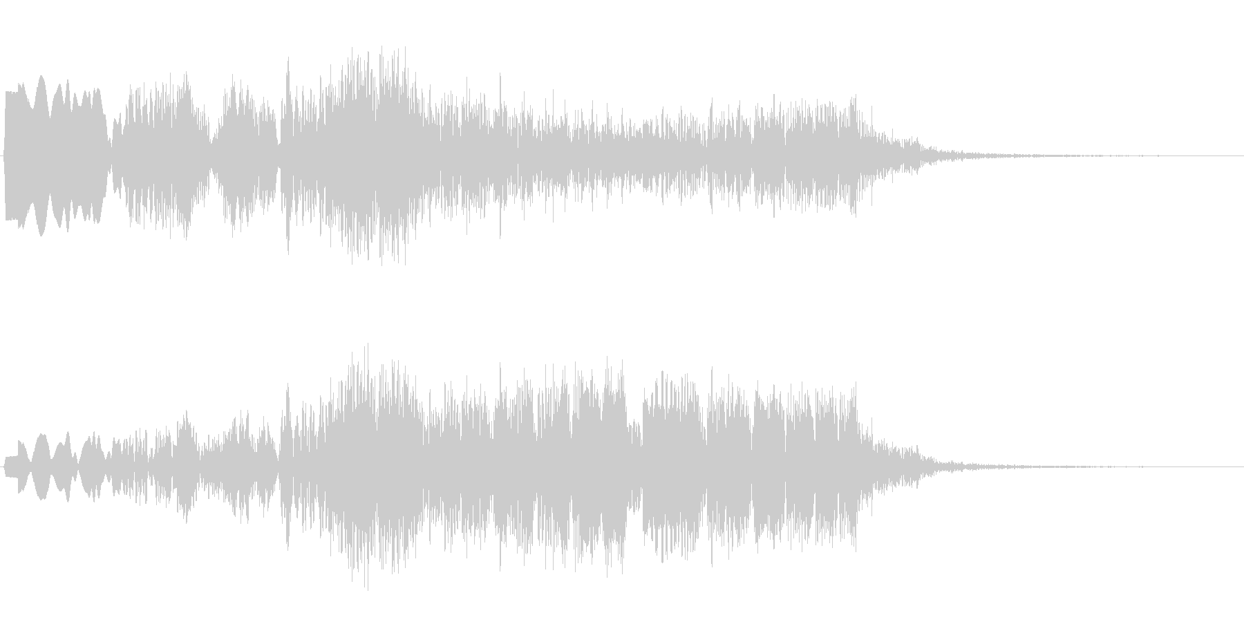 プクプクプク(水中の泡の音)の未再生の波形