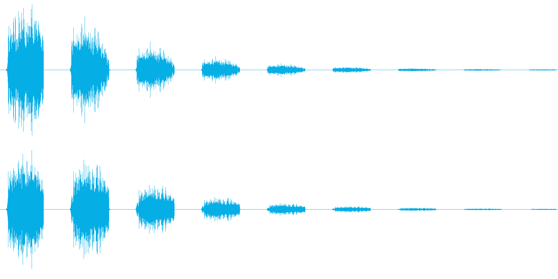 ノイズを意識した短いシーン効果音です。の再生済みの波形