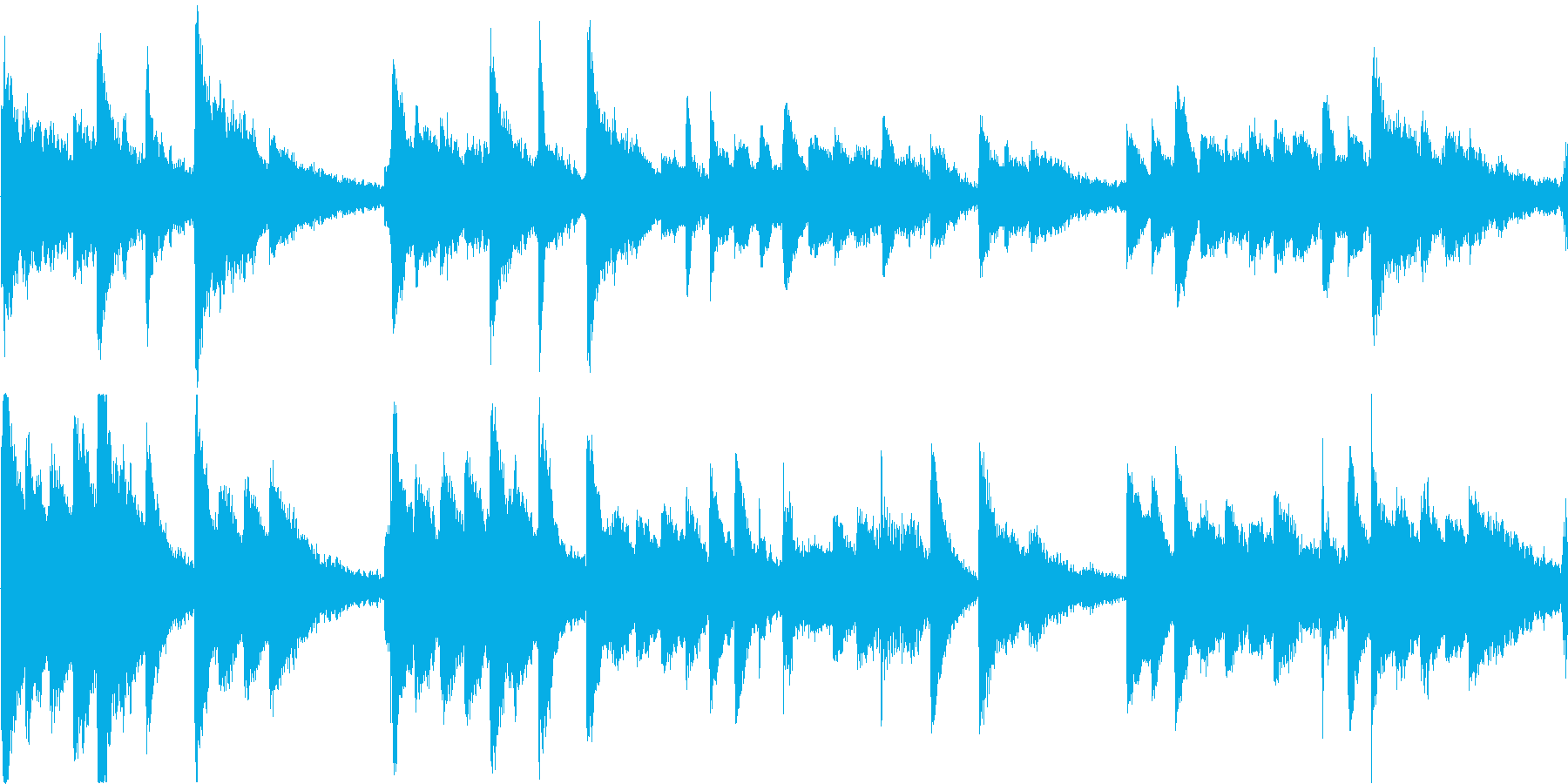 ふわふわとした空気感を味わえる楽曲です。の再生済みの波形
