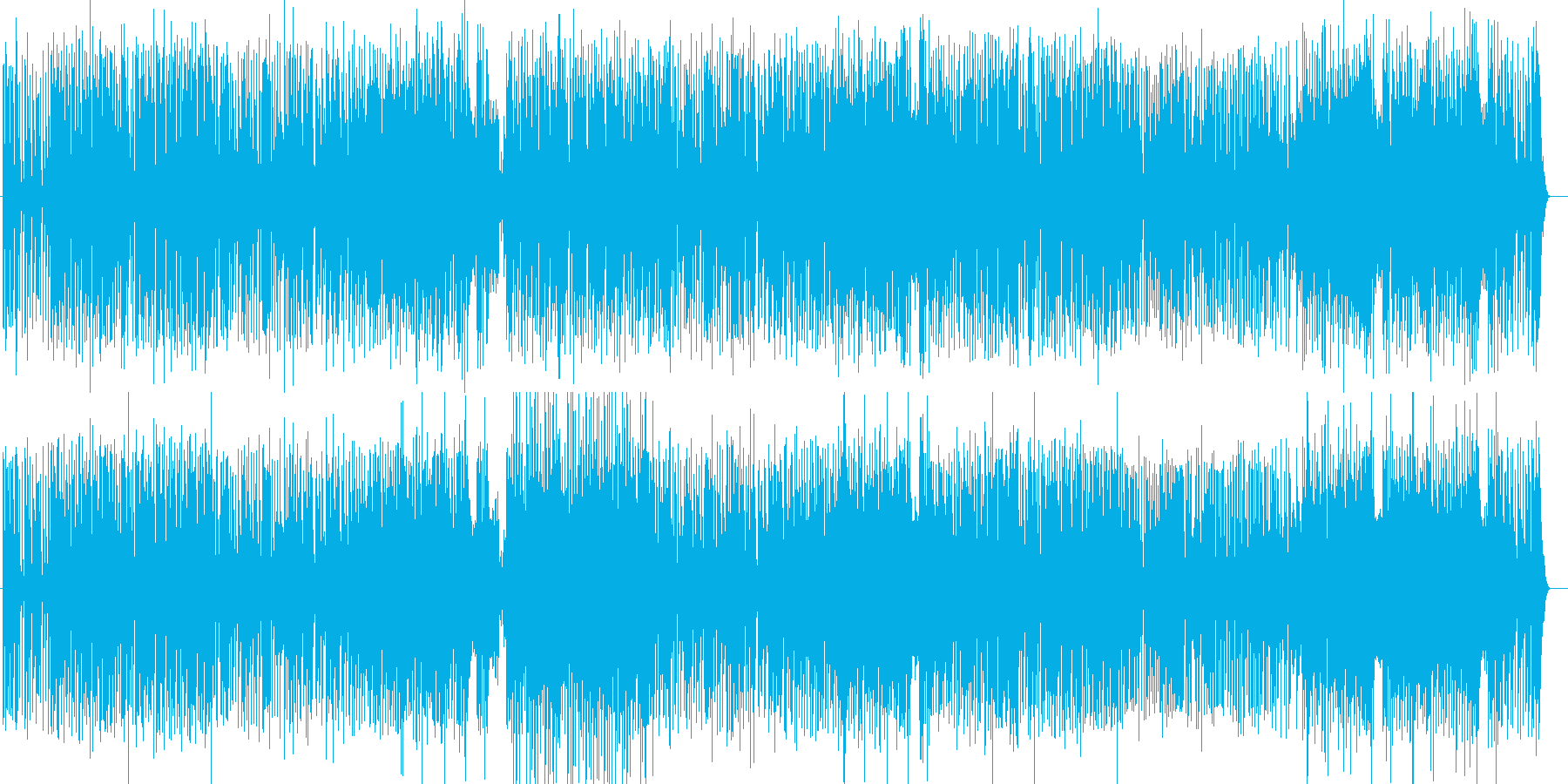 ゲームに使える高音主体のポップスの再生済みの波形