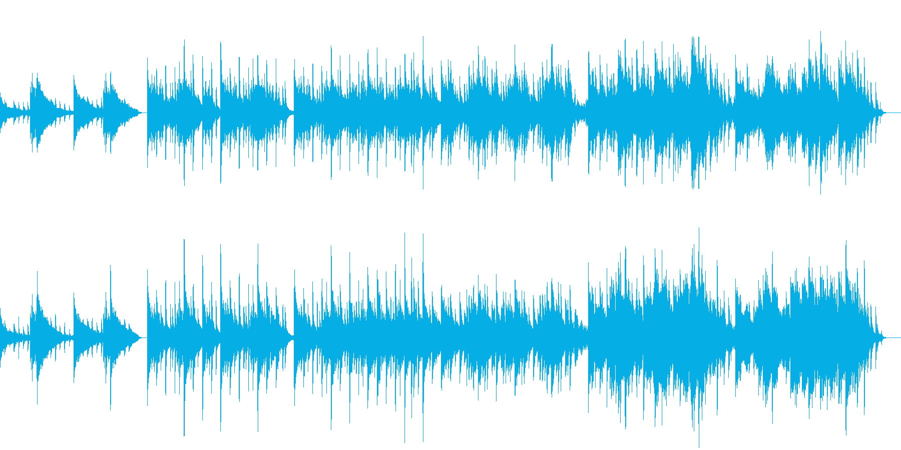 大きな変化や局面がある曲ではなく、穏や…の再生済みの波形