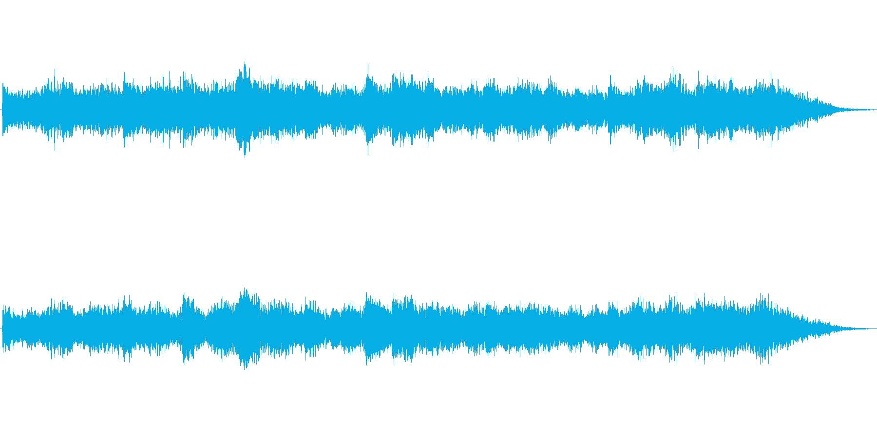 キラキラシンセのメルヘン世界のジングル3の再生済みの波形