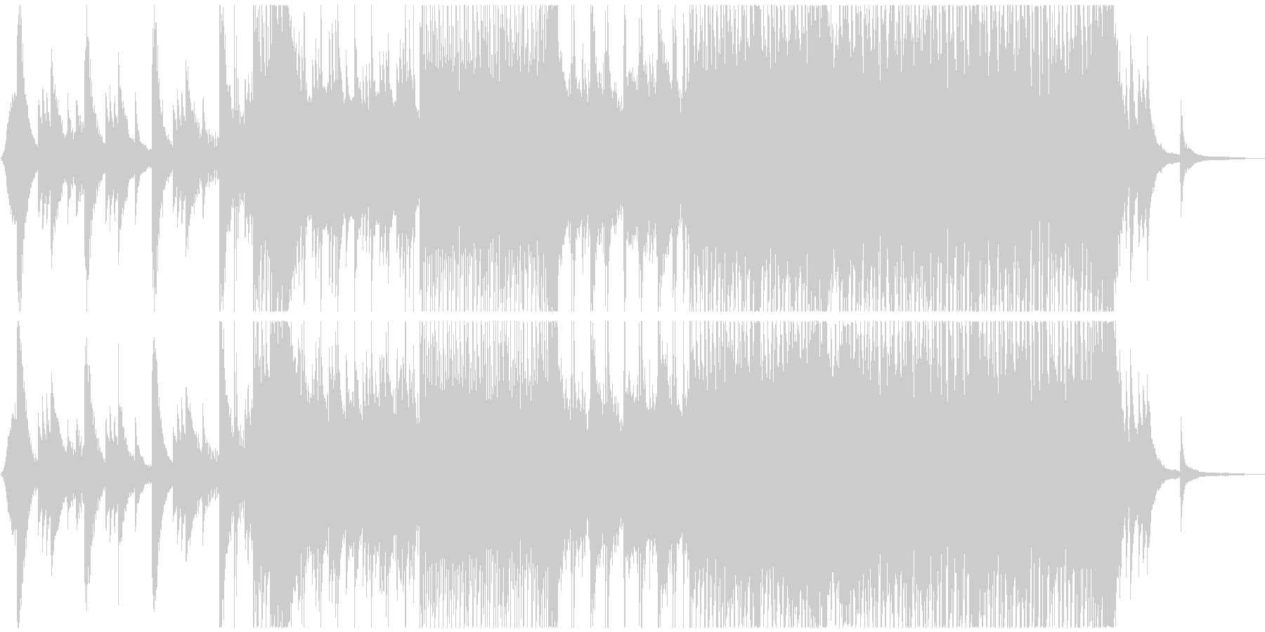 ピアノがメインの曲です。の未再生の波形