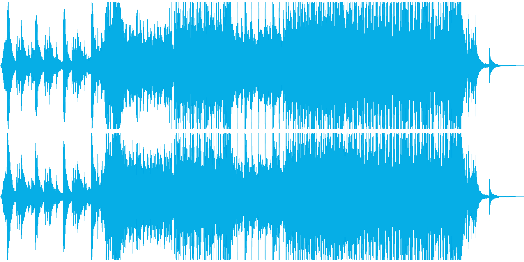 ピアノがメインの曲です。の再生済みの波形