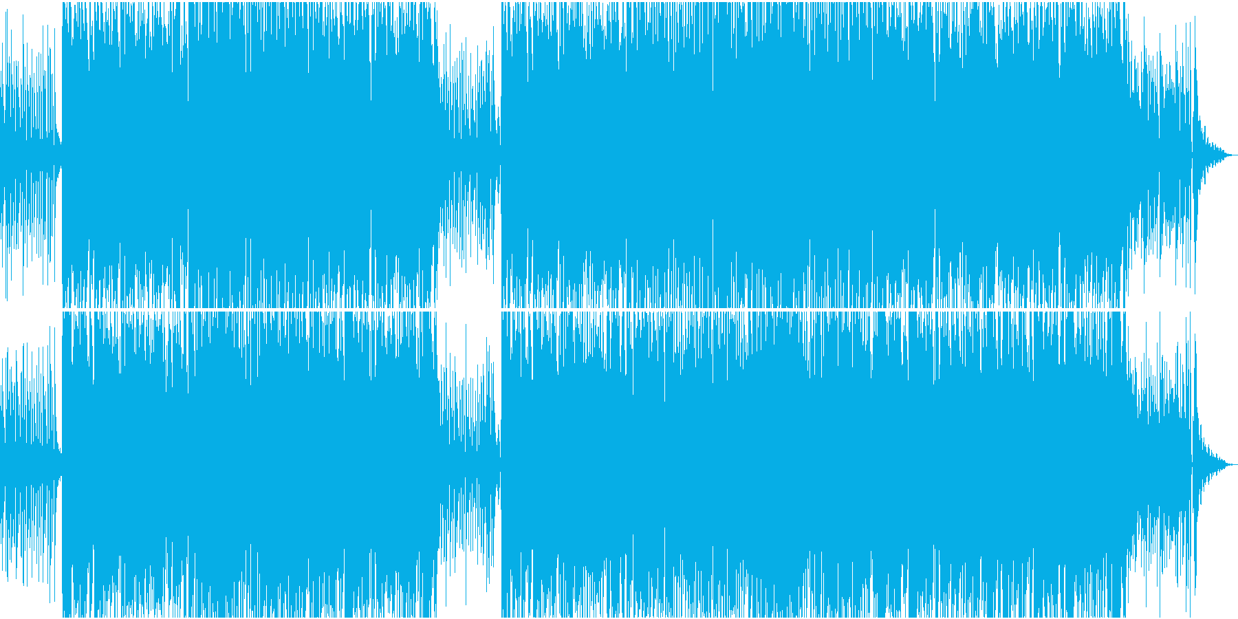 涼しげで爽やかなゆったりしたボサノバの再生済みの波形