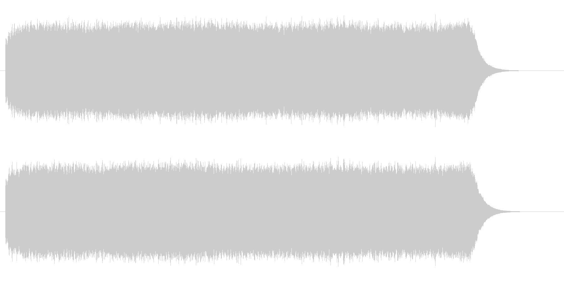 ビーーーーーーーーーーーという耳障りな音の未再生の波形