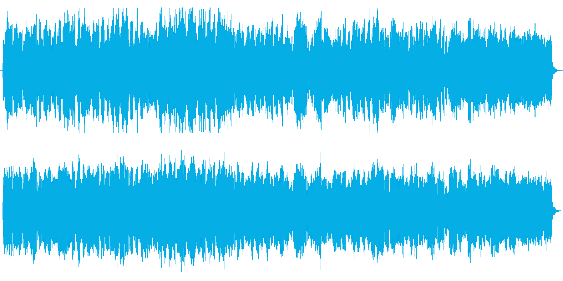 教会をイメージしたストリングスの曲の再生済みの波形