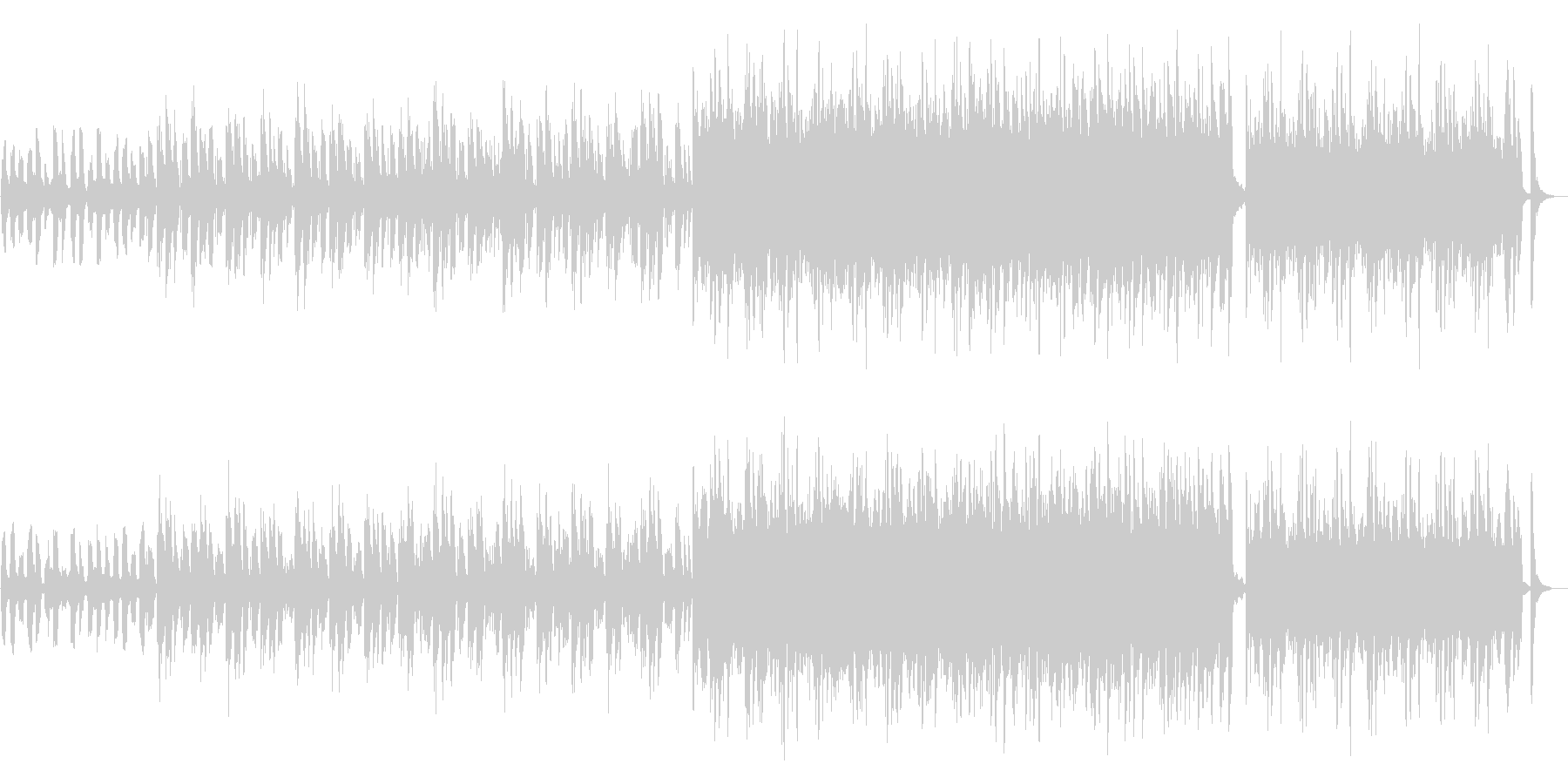 爽やかで温かいCM曲の未再生の波形