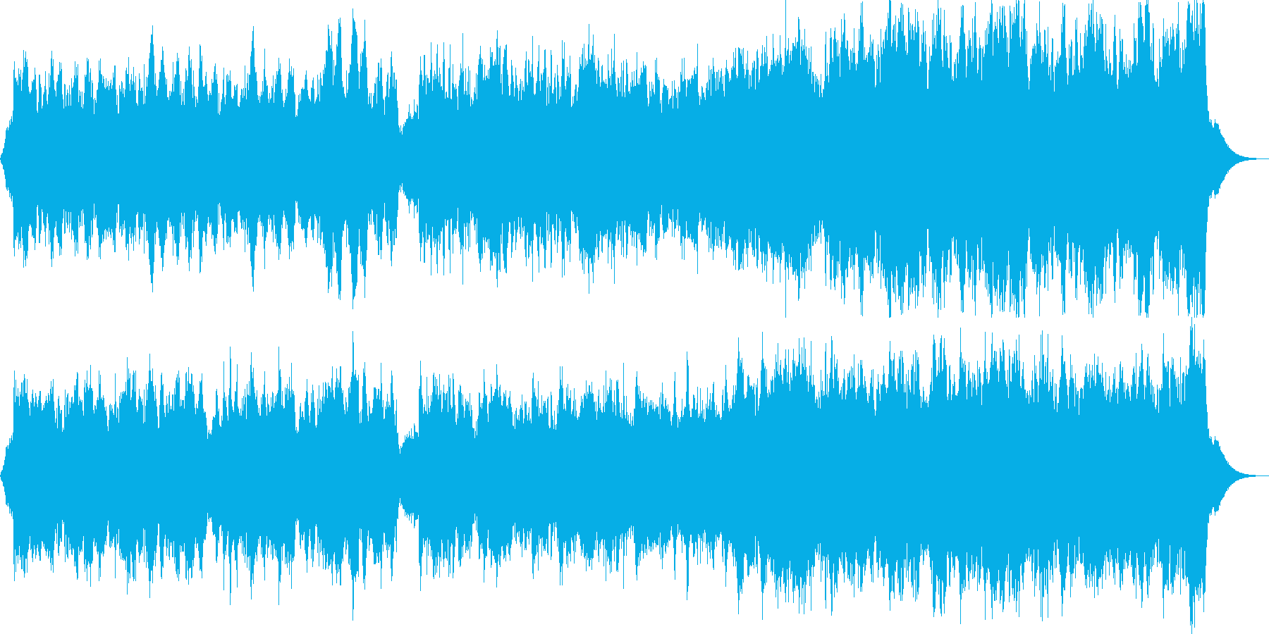 堂々とした入場行進曲の再生済みの波形