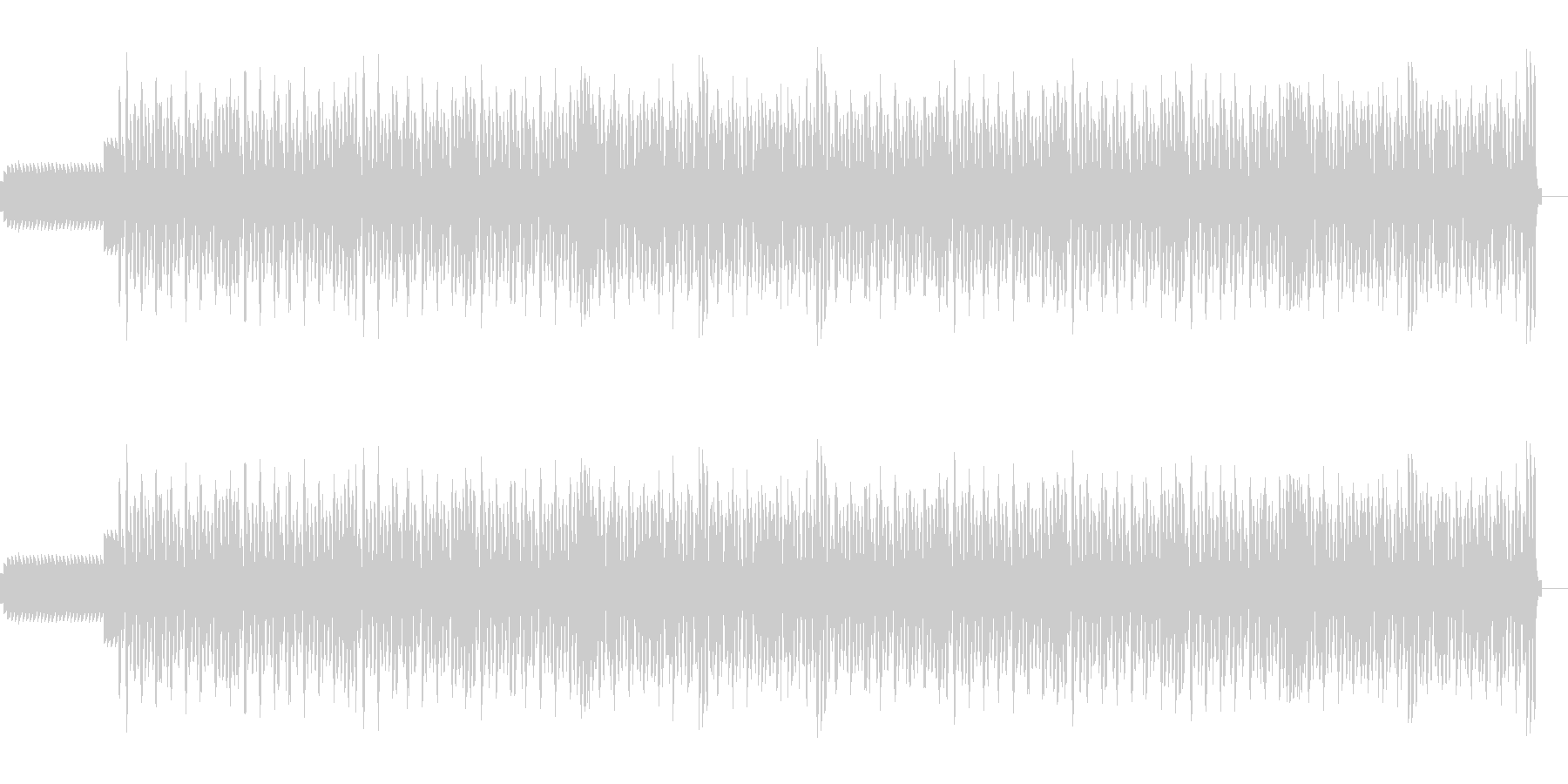 勢いのある曲です。の未再生の波形