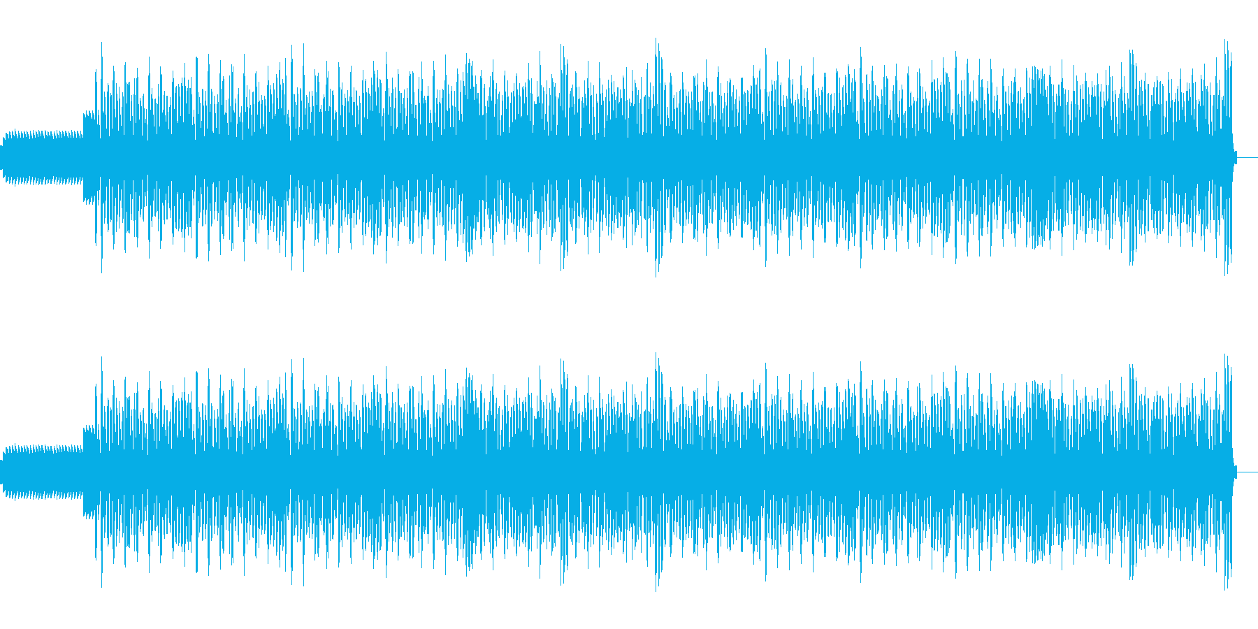 勢いのある曲です。の再生済みの波形