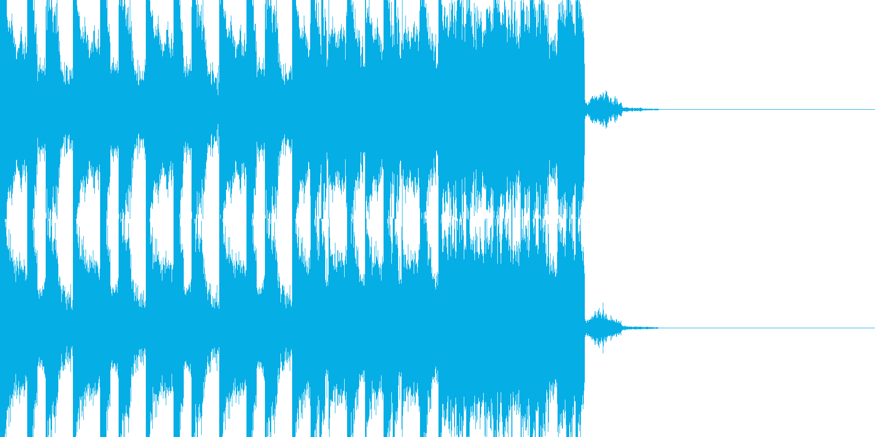 BPM128EDMビルドアップです。の再生済みの波形
