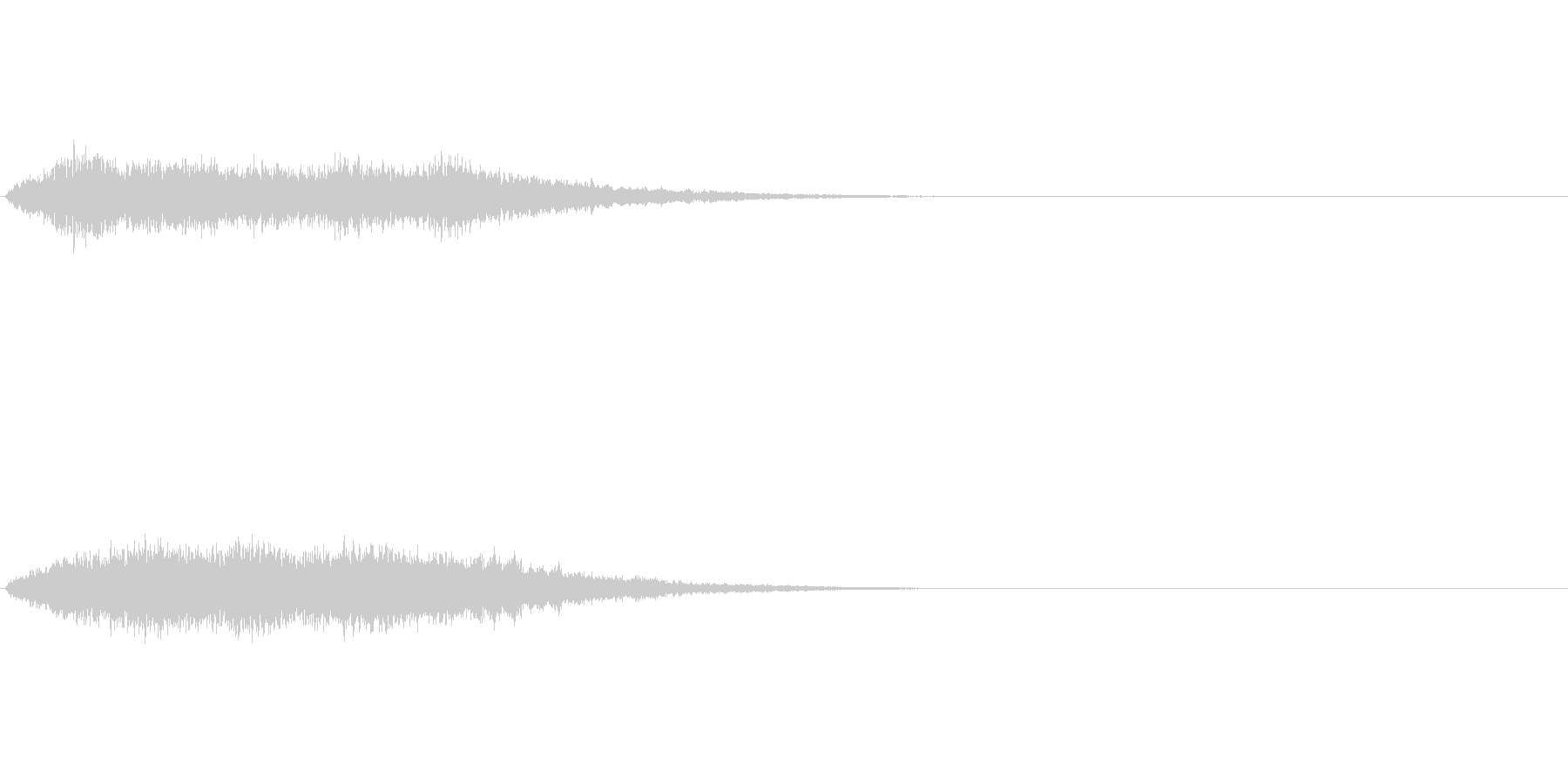 光に包まれたような神秘的な音ですの未再生の波形