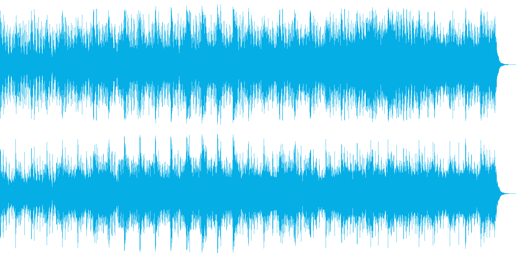 ハリウッド風のオーケストラ音楽の再生済みの波形