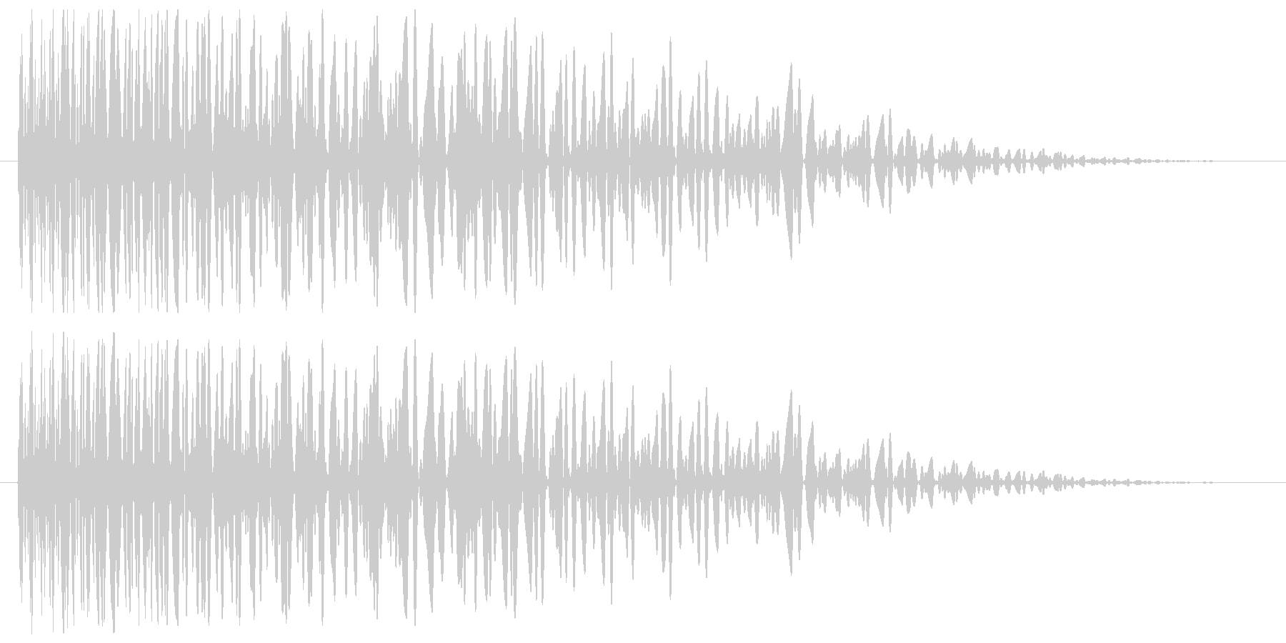 爆発音(鈍い、中規模)の未再生の波形