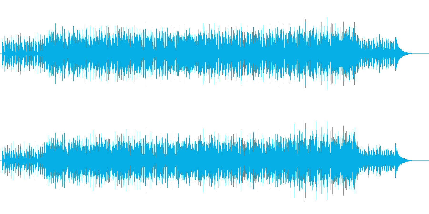 ソフトな音色のスイート・ポップの再生済みの波形