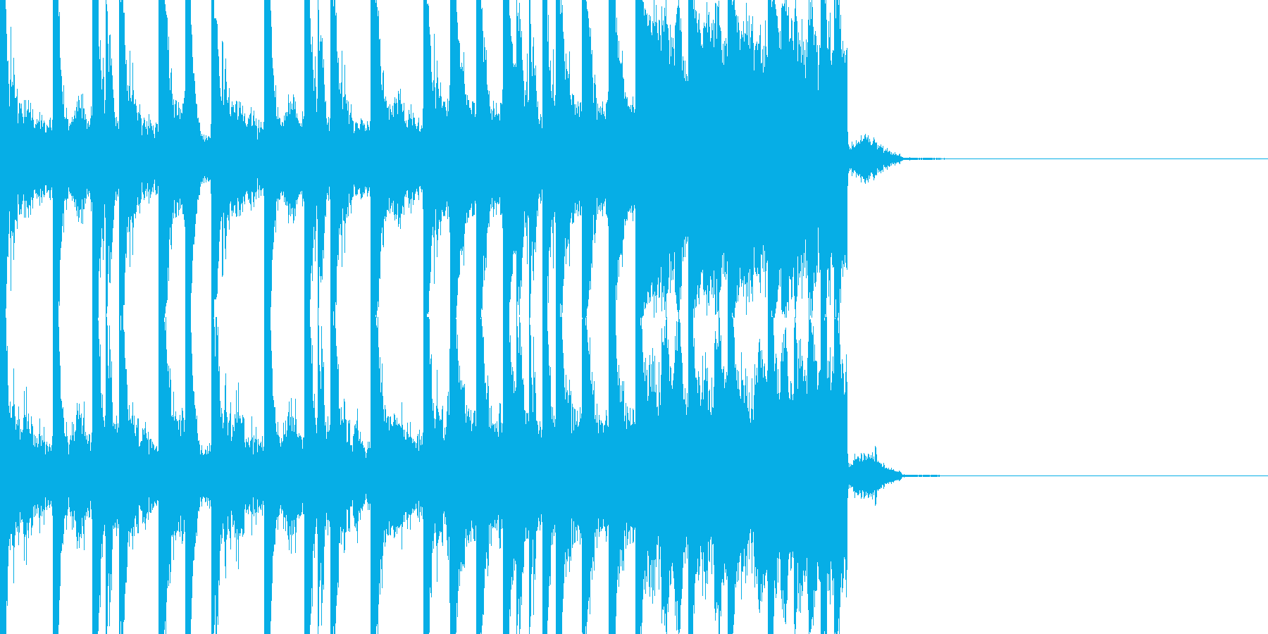 BPM128EDMビルドアップです。の再生済みの波形