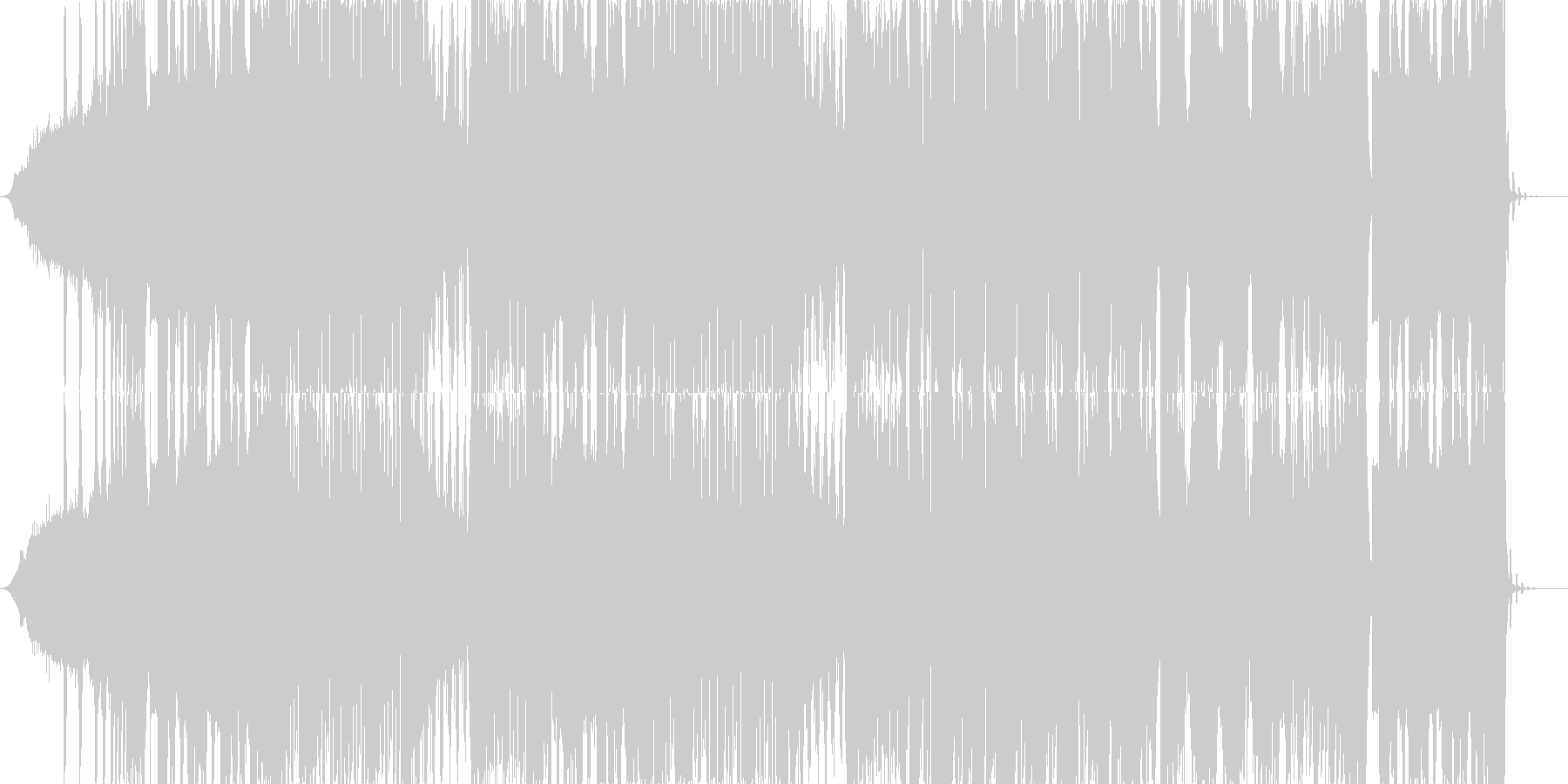 攻撃的なDubstepの未再生の波形
