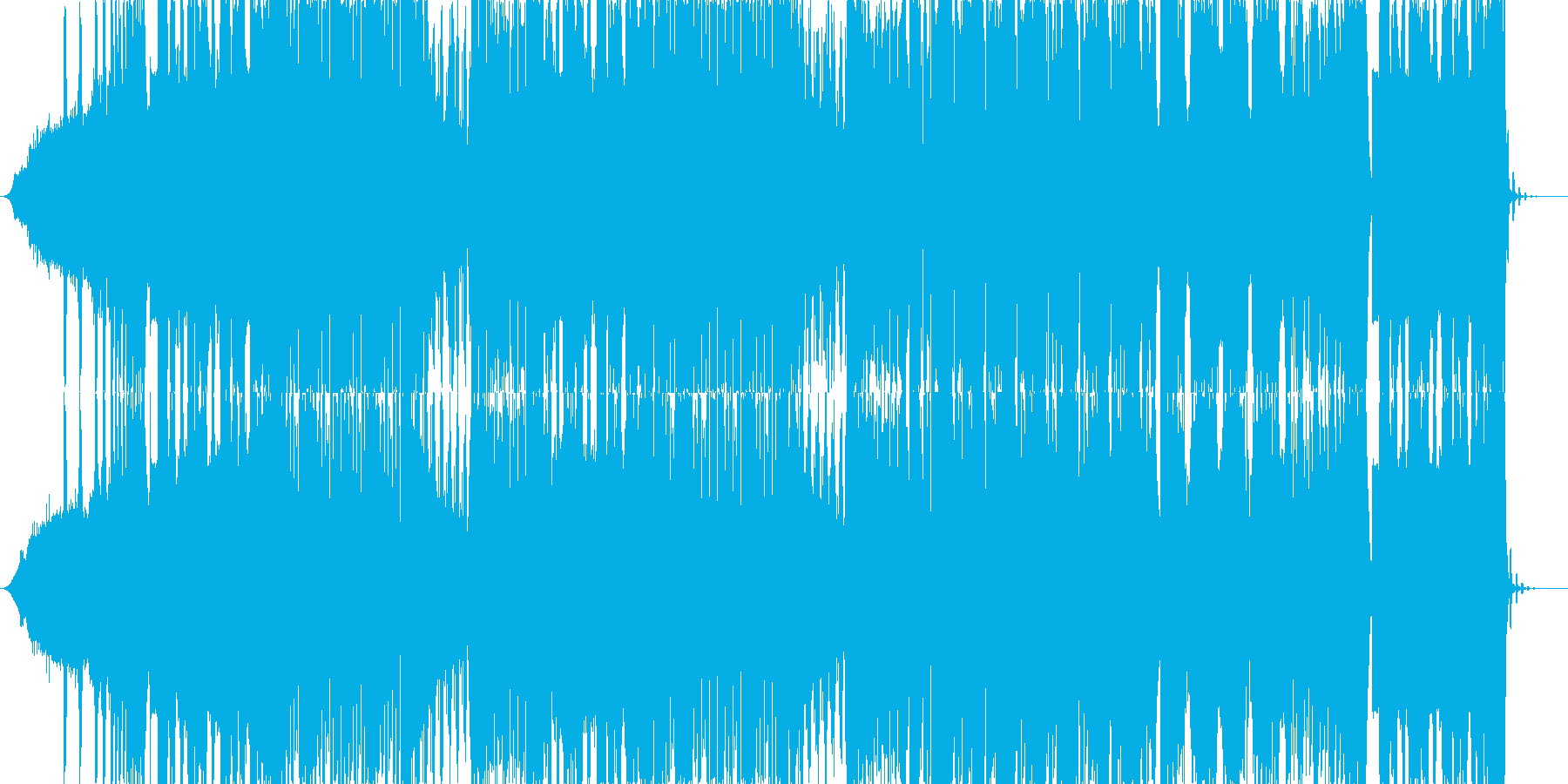 攻撃的なDubstepの再生済みの波形