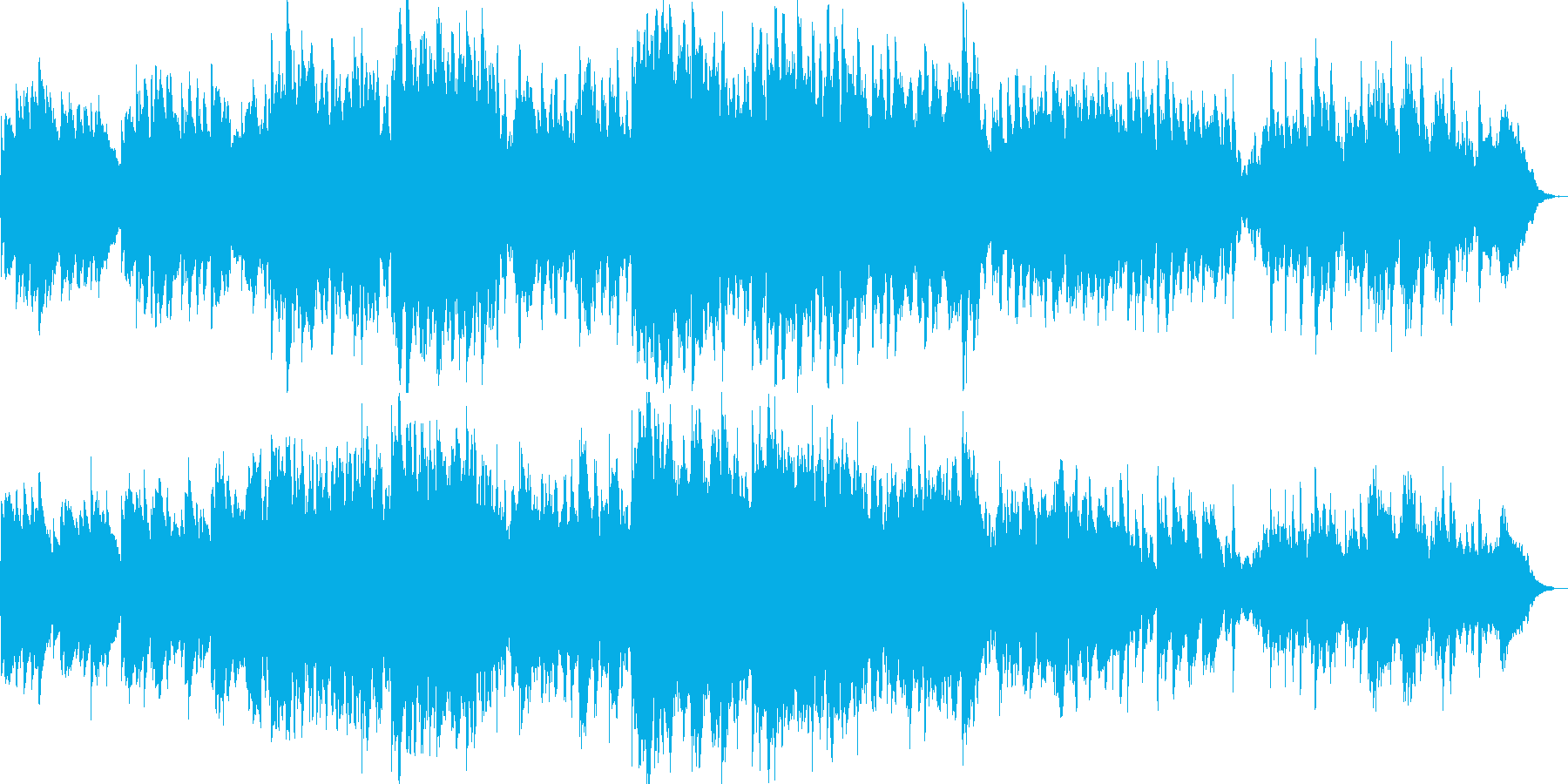 可愛らしい音色のゆったりリラクゼーションの再生済みの波形