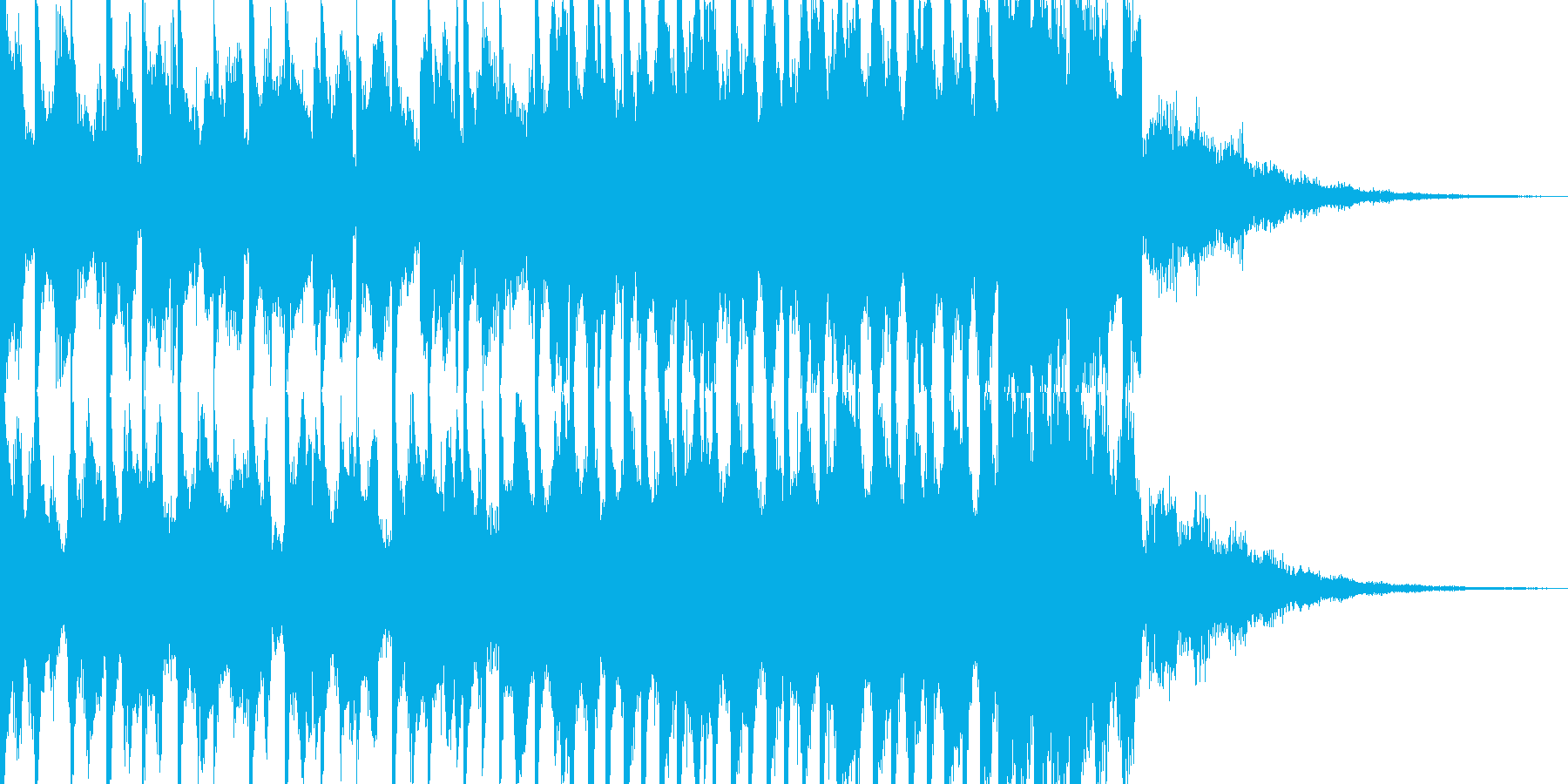 EDMシンセ&ドラムロールビルドアップの再生済みの波形