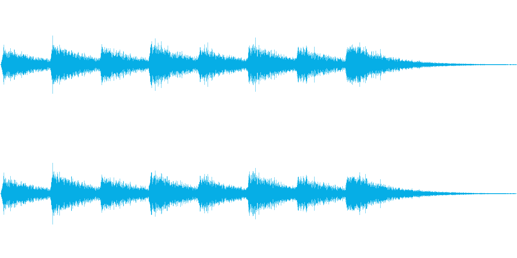 息づかい(ミディアムスピード)の再生済みの波形