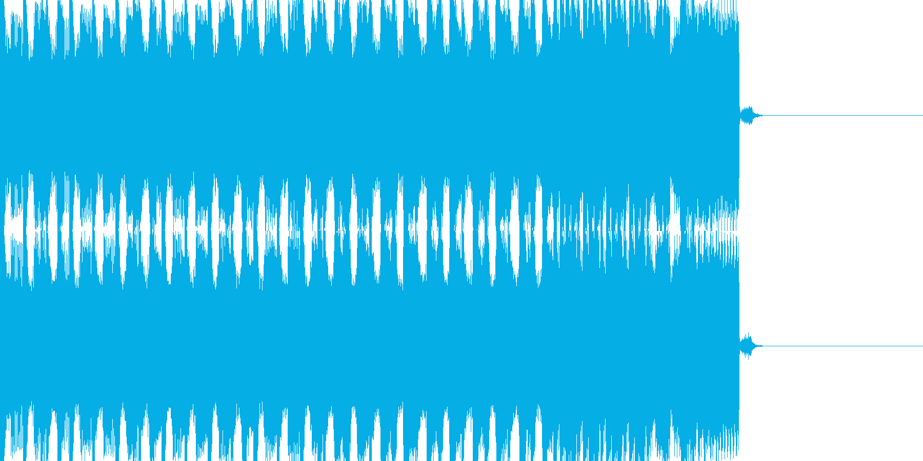 EDMシンセ&ドラムロールビルドアップの再生済みの波形