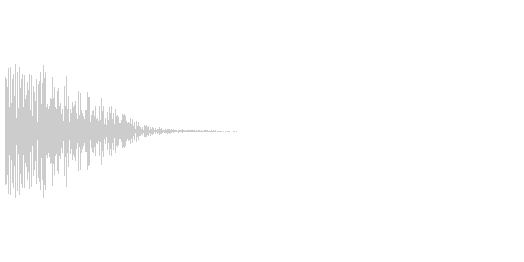 アプリのタッチ音の未再生の波形