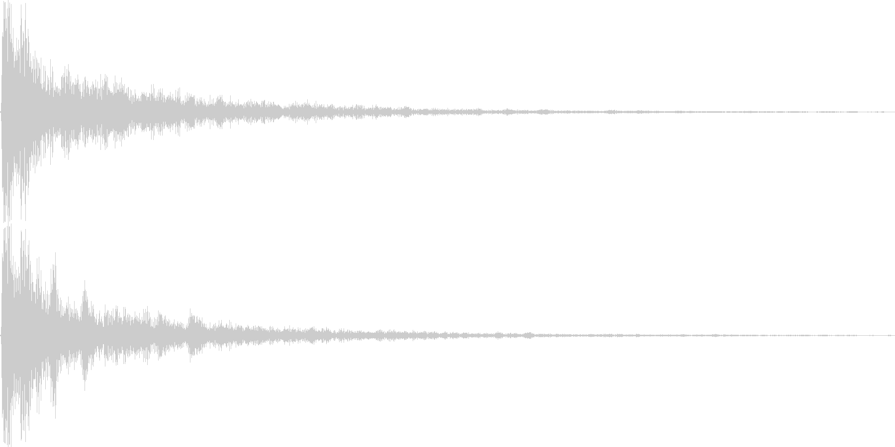 ダァァン。ショック・衝撃を受けた音(高)の未再生の波形