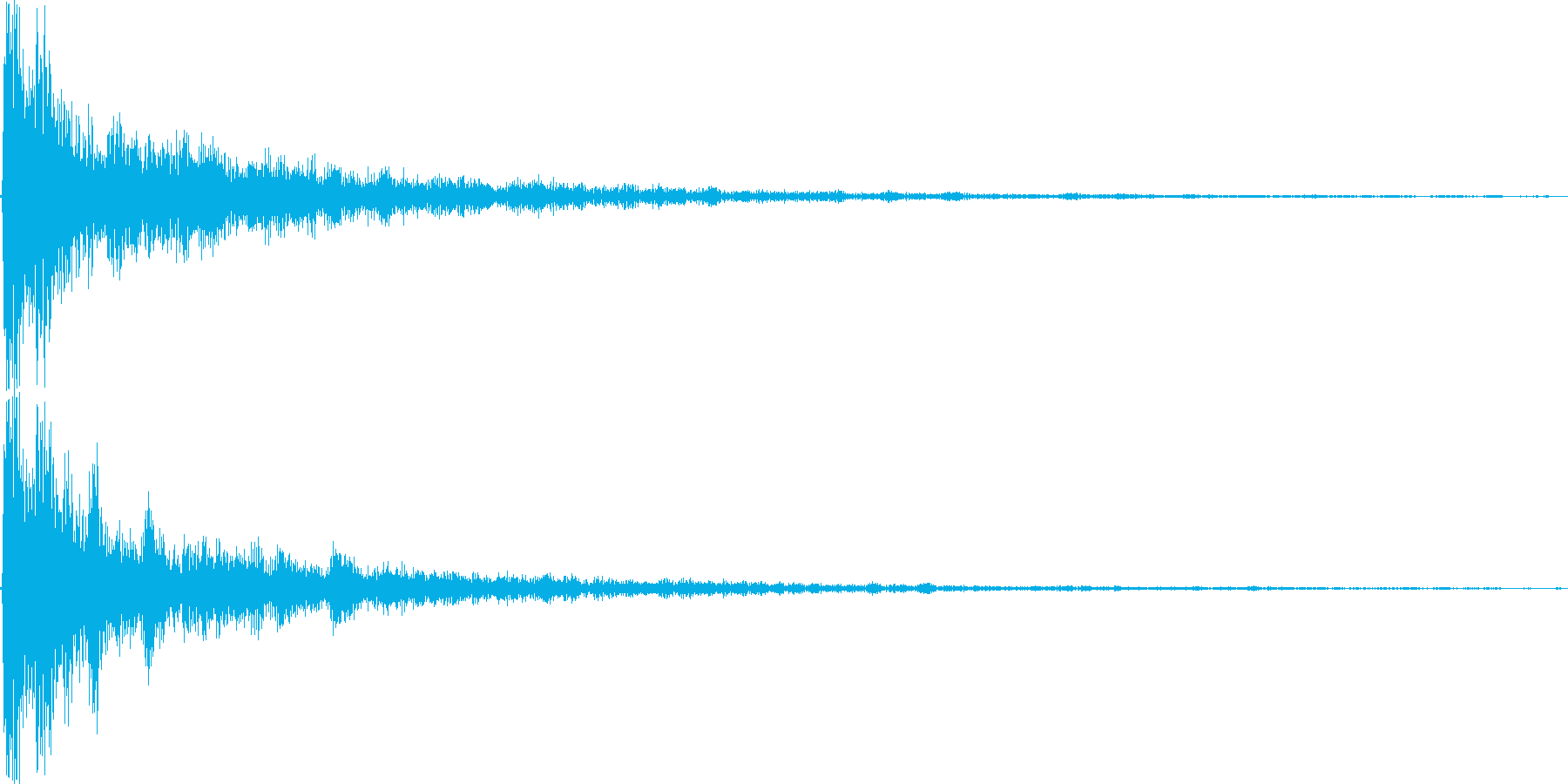 ダァァン。ショック・衝撃を受けた音(高)の再生済みの波形