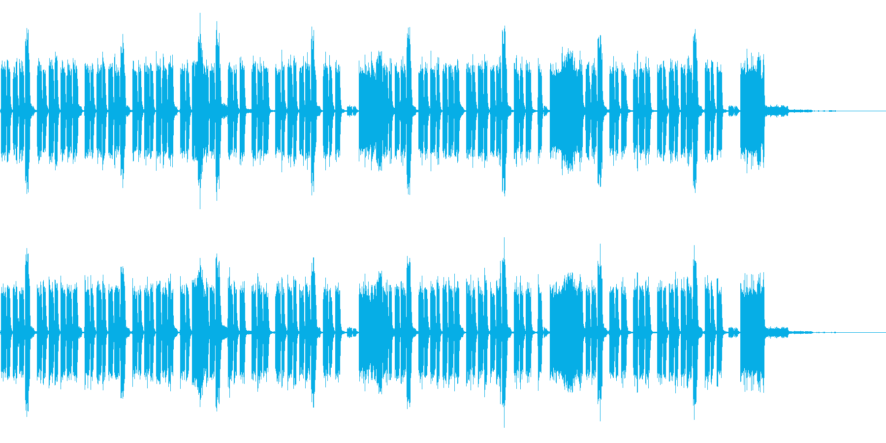ゲーム向け音源の再生済みの波形