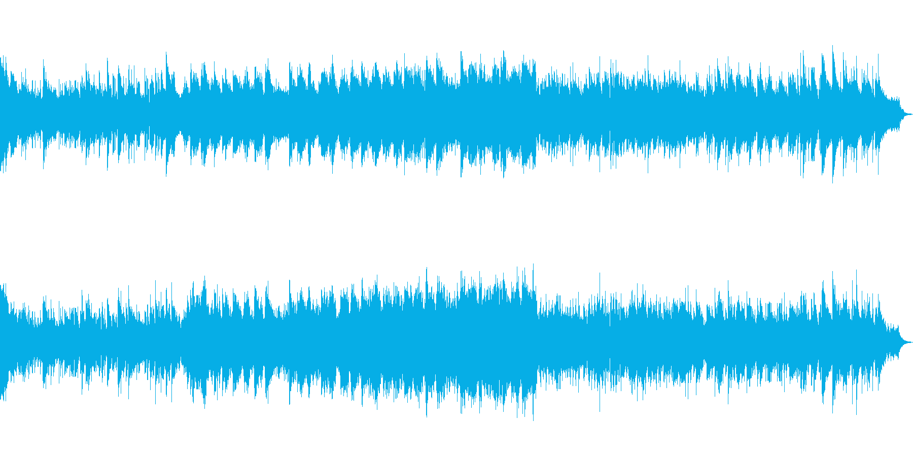 ローズピアノとストリングスが美しい曲の再生済みの波形