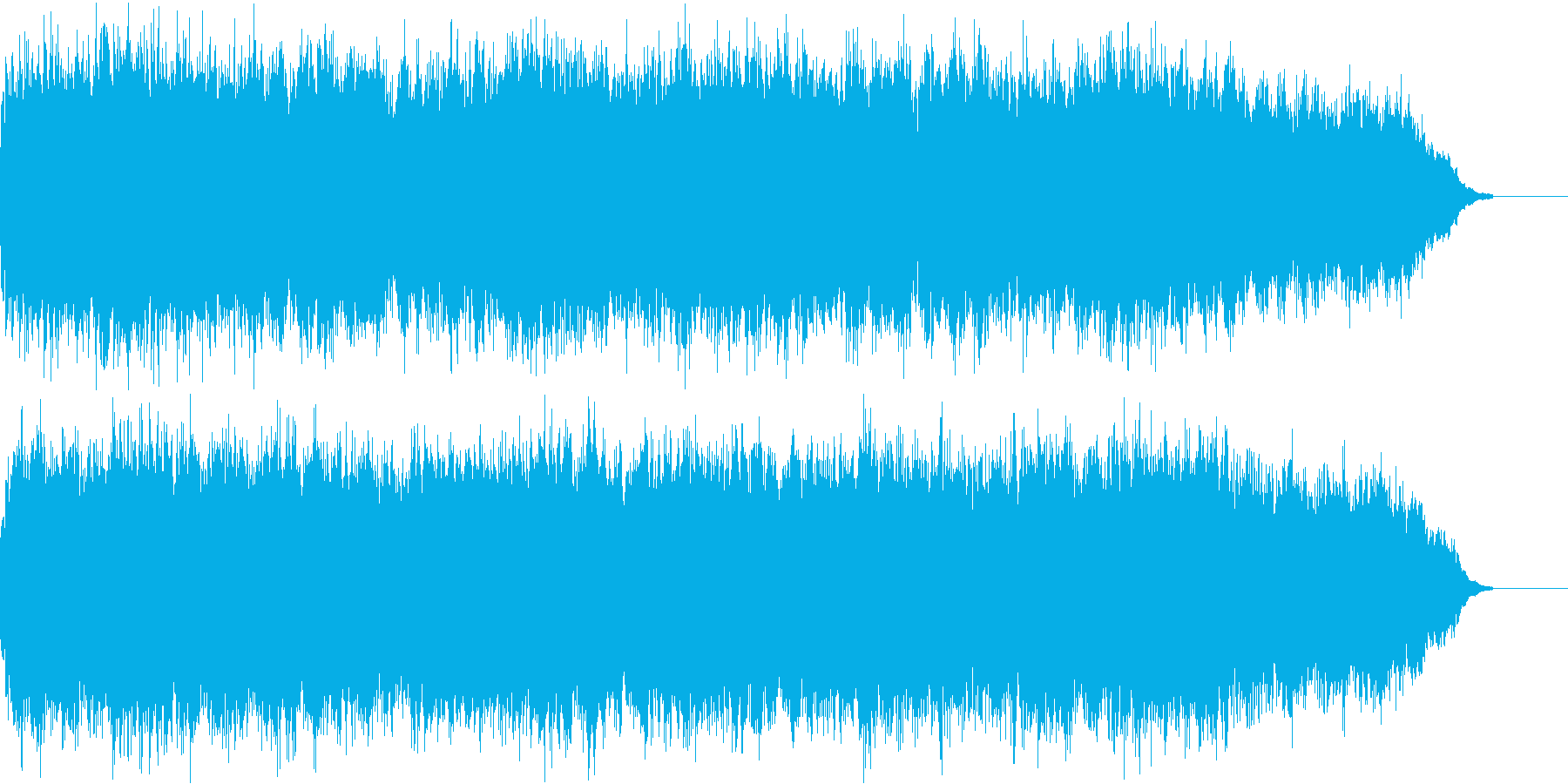 神秘的でホラーチックな場面の曲の再生済みの波形
