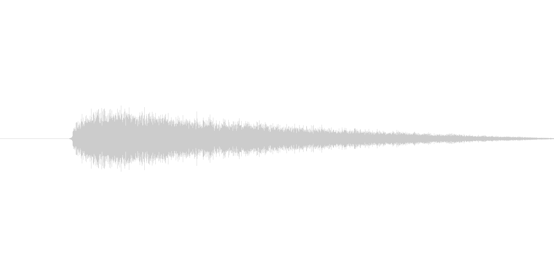 プシュー(蒸気の音)の未再生の波形