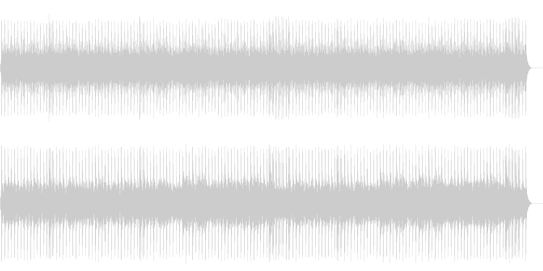 懐古的で温かいセミクラ(フルサイズ)の未再生の波形