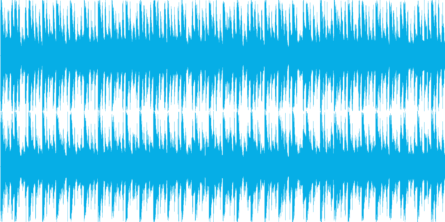 リズムを強調した楽曲です。の再生済みの波形