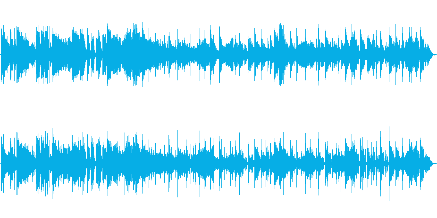 オープニングにぴったりのファンクジングルの再生済みの波形