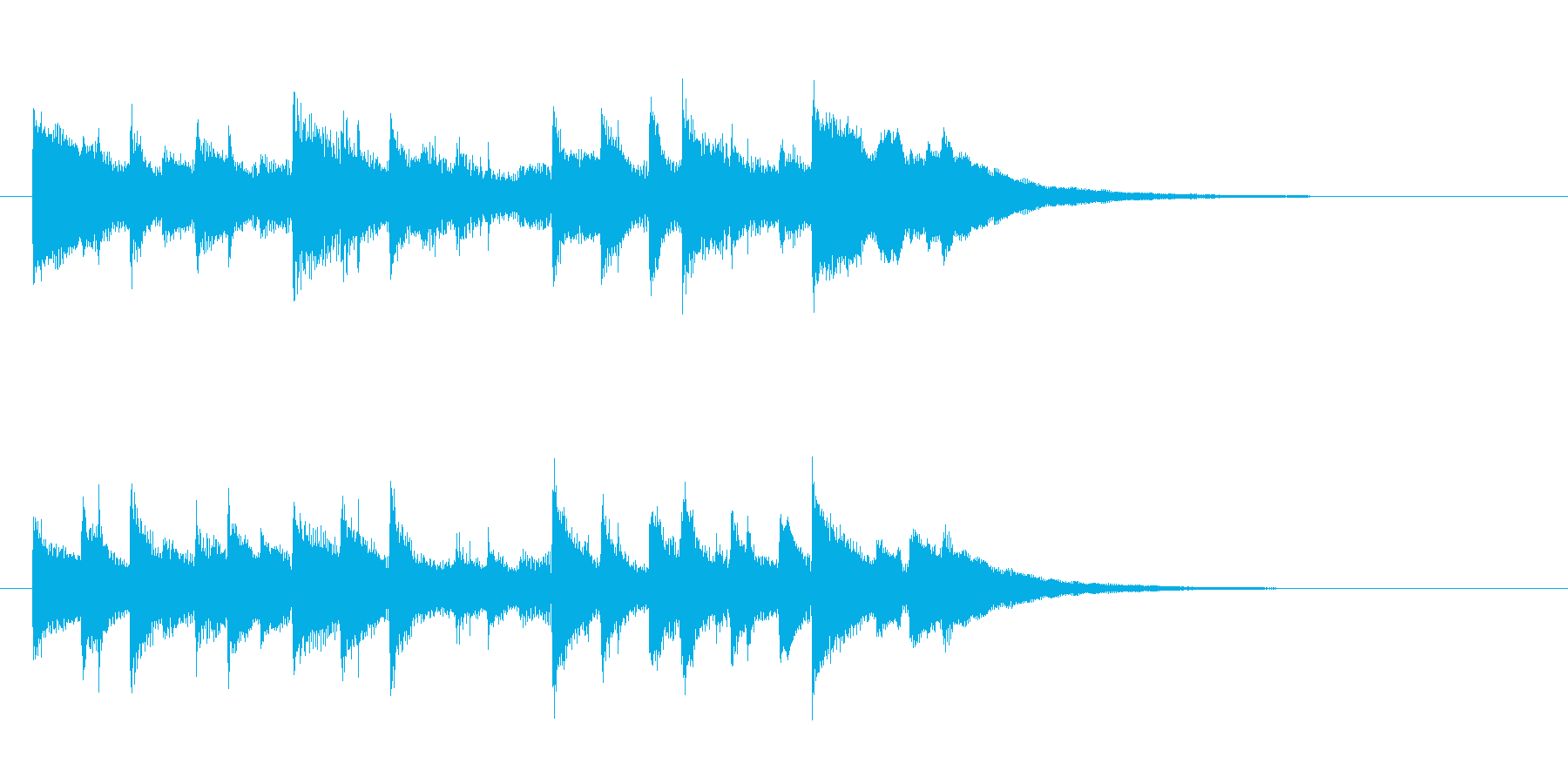 ほのぼのジングルの再生済みの波形
