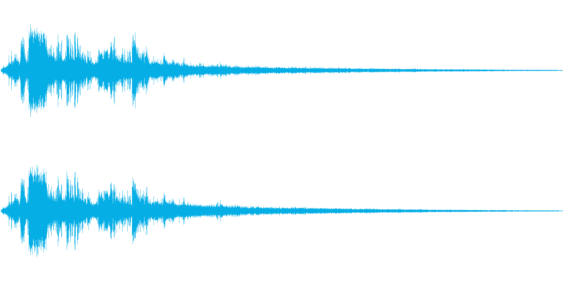 岩が崩れる音 (1)の再生済みの波形