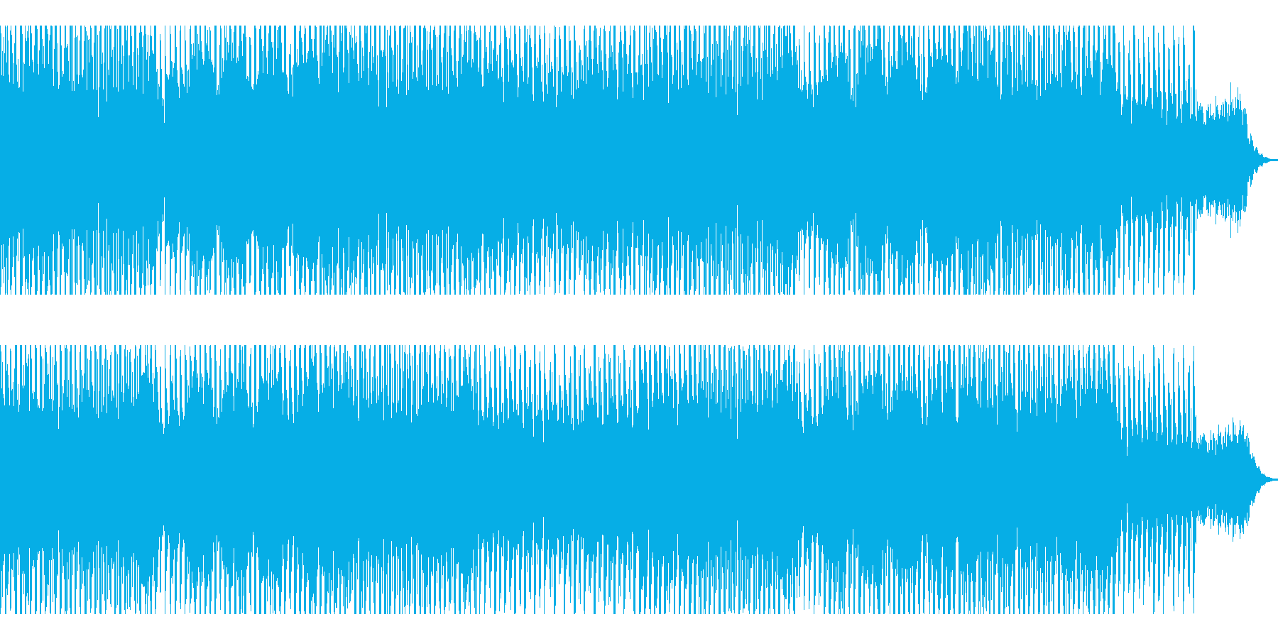 ダークでカッコイイ怪しい雰囲気な曲の再生済みの波形
