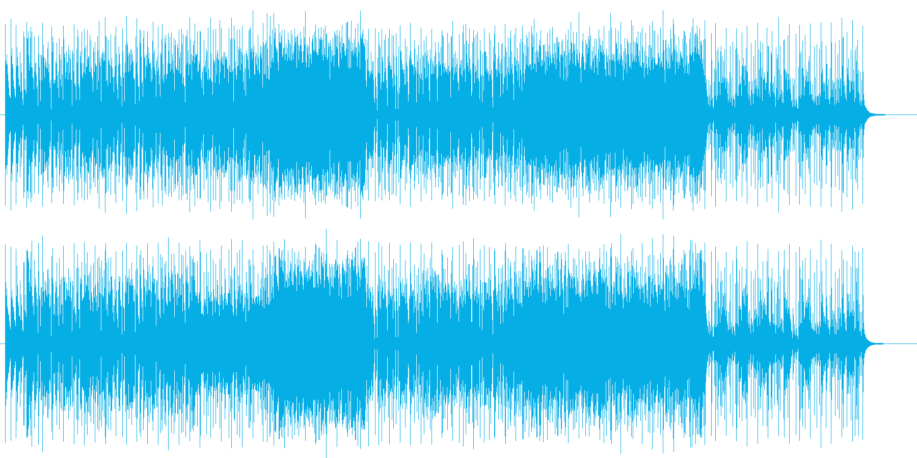 ギターのロックの再生済みの波形