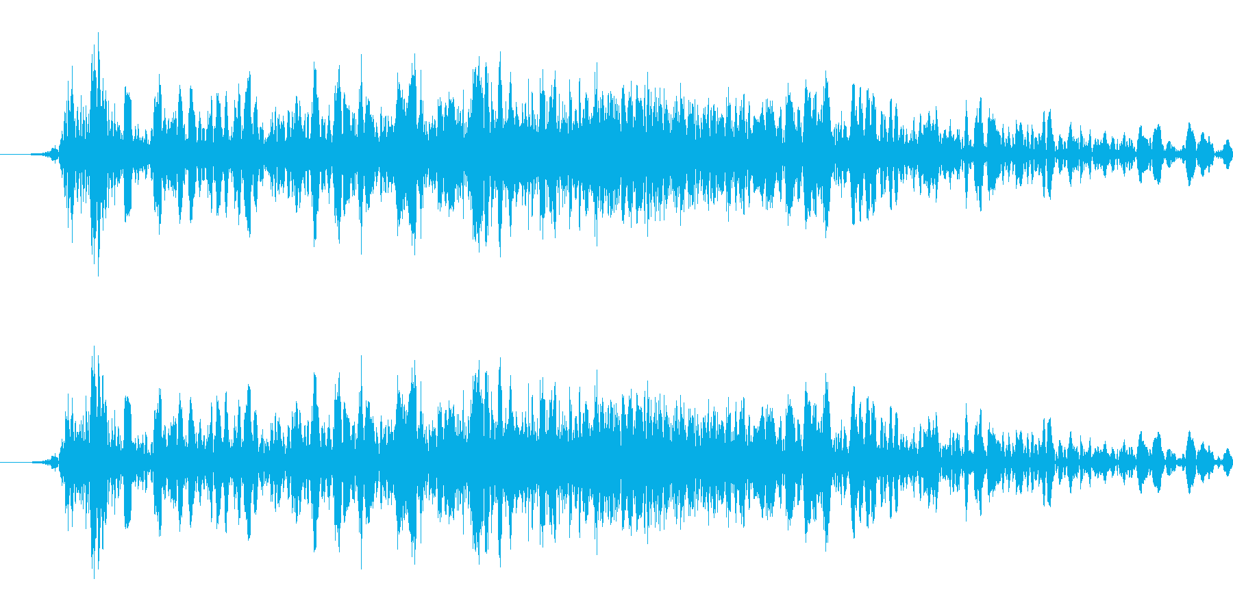 大剣で切る音の再生済みの波形